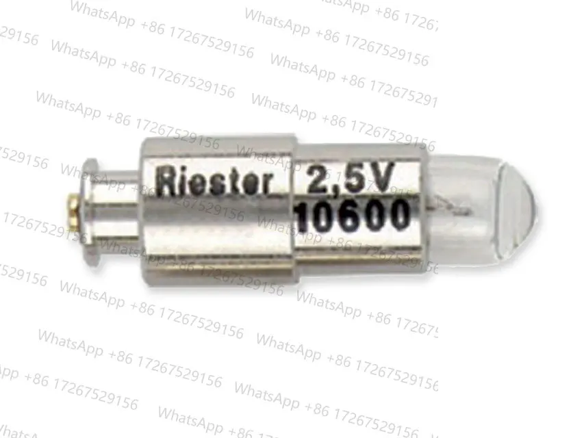 Solo 1 pieza, lámpara Riester HL XL 10600 2,5 V, lámpara de alto brillo para otoscopio RUDOLF RIESER 10600, bombilla de xenón de repuesto Ri-Mini 2,5 V 0,75 A