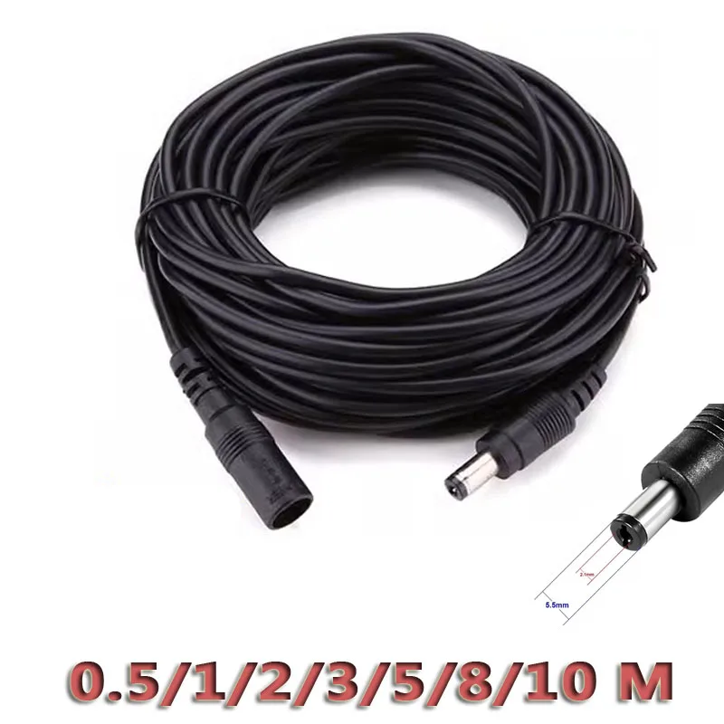 5V-24V DC Extension Cable Wifi Camera Male Female Power Cord 2/3/5/8/10m IP Camera Extend Wire Power Adapter Video Surveillance