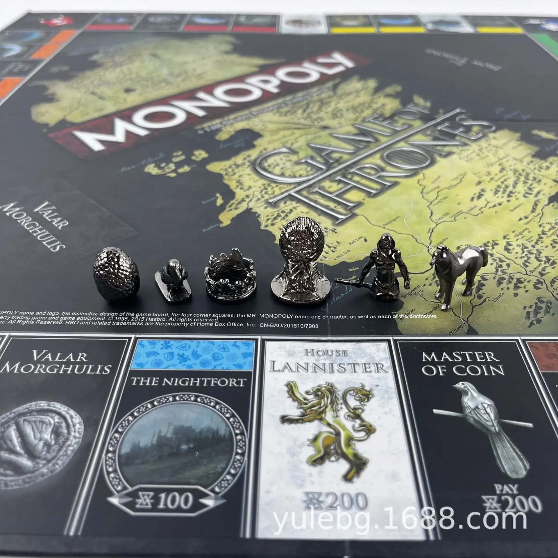 Exciting English Version of Monopoly Game of Thrones Board Game for Family Gathering