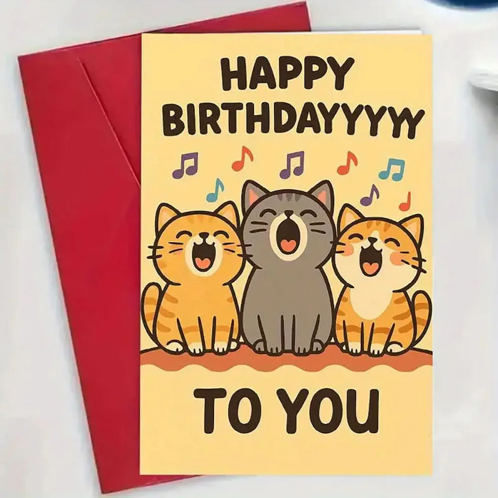 2/4/8 pezzi Carte con nome e compleanno personalizzate (per compleanni, battesimi, inviti per feste)