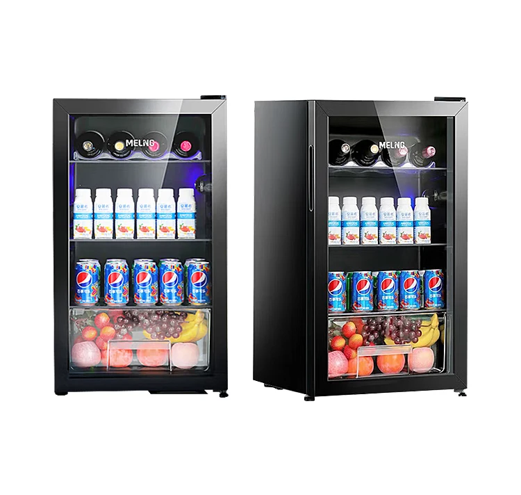 Мини-холодильник со стеклянной дверью, охладитель для пива, напитков, столешница, коммерческий мини-холодильник, небольшой охладитель