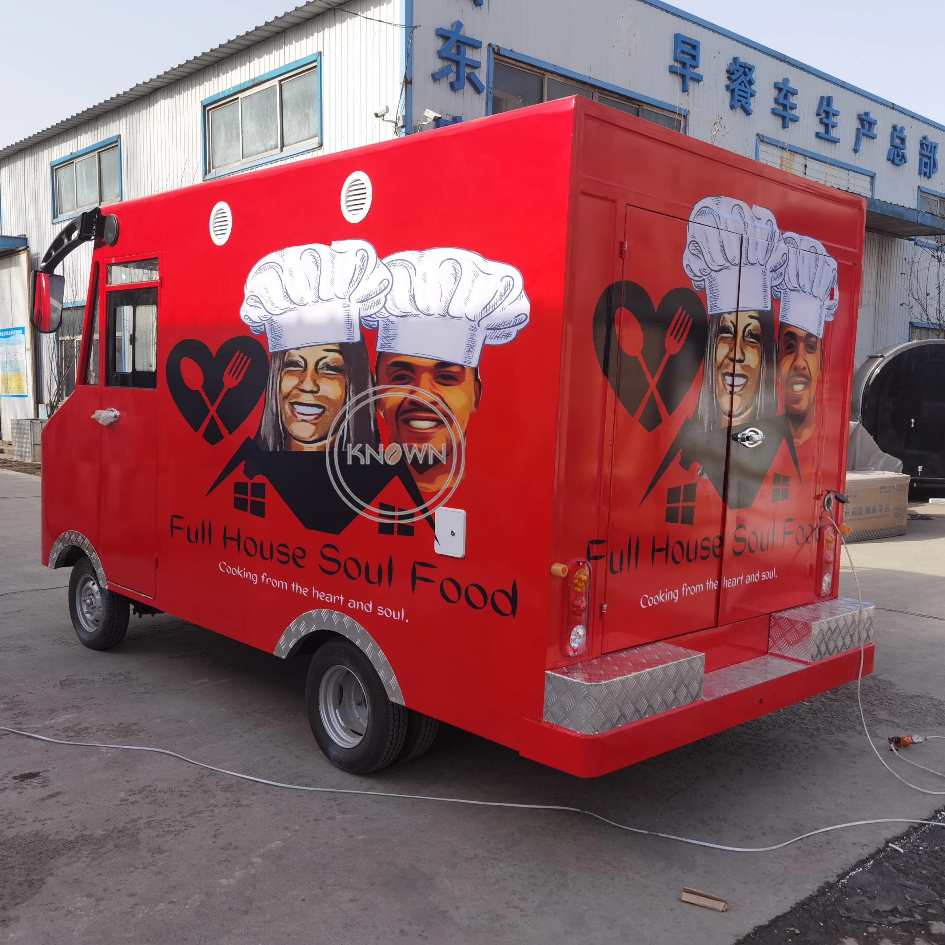 Mobile Street Food Truck Van with Kitchen Customized Electric Hot Dog Cart Trailer Catering Carts