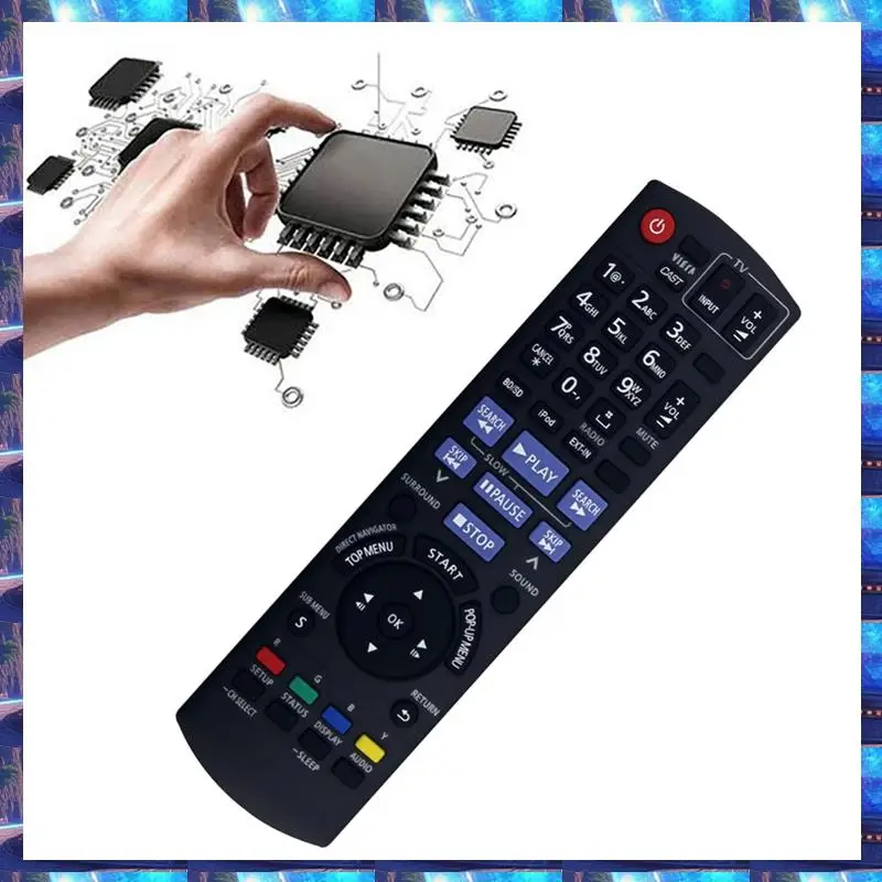 

Замененный пульт дистанционного управления N2QAKB000072 2025 года для системы домашнего кинотеатра Blu-Ray Panasonic N2QAKB000072 SA-BT207, замененный N2QAKB000072