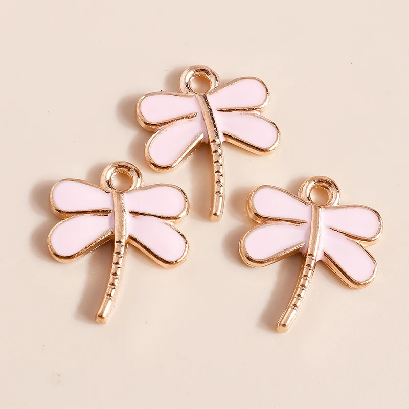 Leslie 10 Stück süße Mini-Insekten-Libellen-Charms für Tropfen-Ohrringe, Halsketten, DIY-Armband, Anhänger, Schmuckherstellung, Zubehör – Detail 11