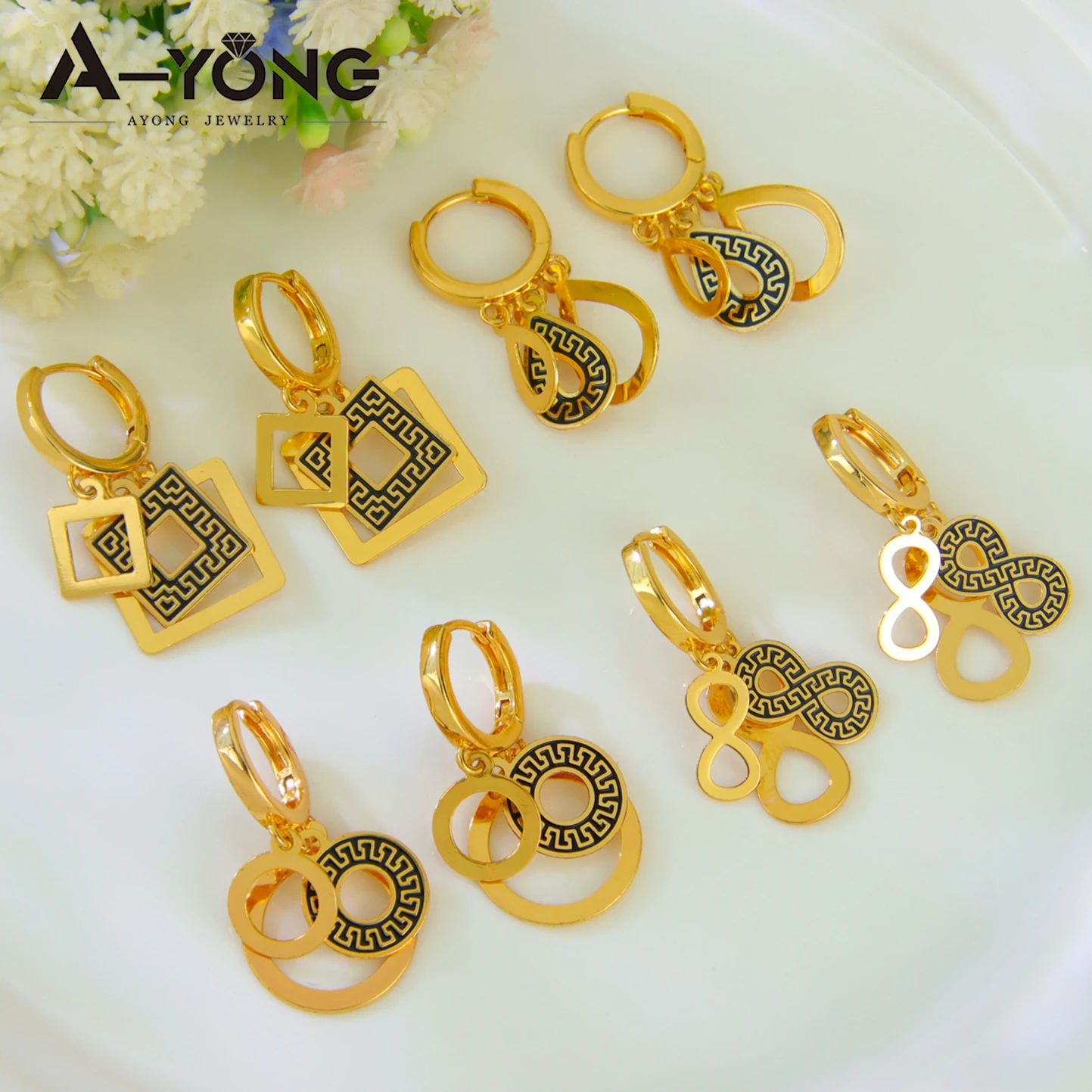 Arab Fashion Coins Dangle Earrings 21k Gold Plated Muslim Women Drop Earring Dubai Bridal Wedding Party Jewelry Gifts