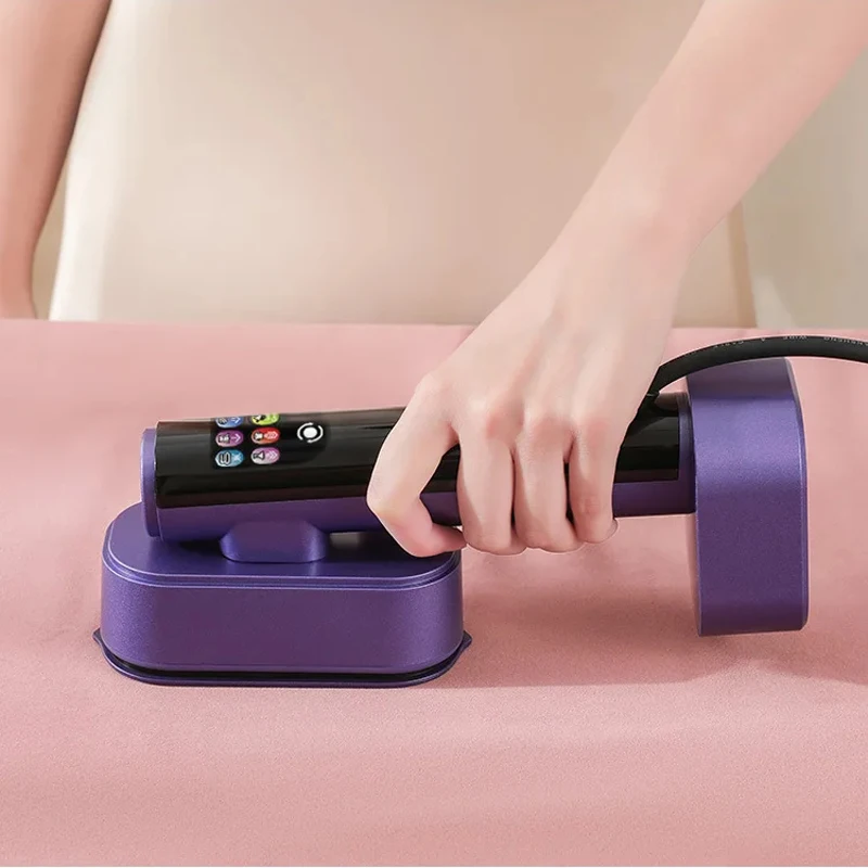 Portable Steam Iron Rotating Head LED Screen 15S Wrinkle Removal Adjustable Smart Temperature for Home Travel 1300W