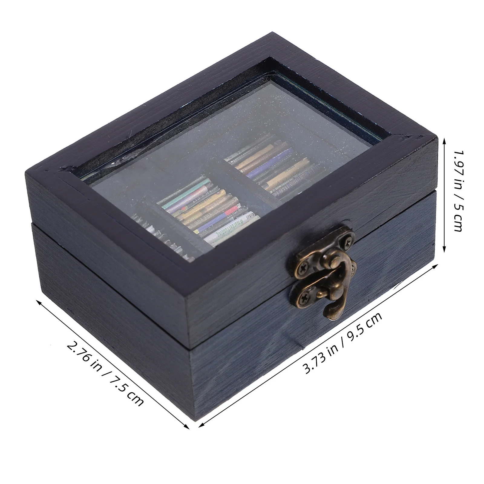 ชั้นวางหนังสือไม้ขนาดเล็ก 1 ชุด รายละเอียดสูง น้ำหนักเบา สำหรับตกแต่งบ้านตุ๊กตา รวมถึงหนังสือขนาดเล็ก