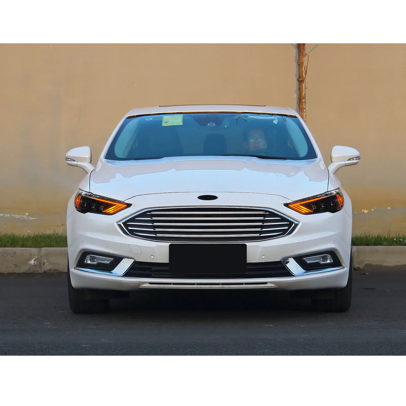 LED Headlights for Ford Fusion Mondeo 2017-2024 Start-up Animation Sequential Turn Signal Front Lamps Assembly