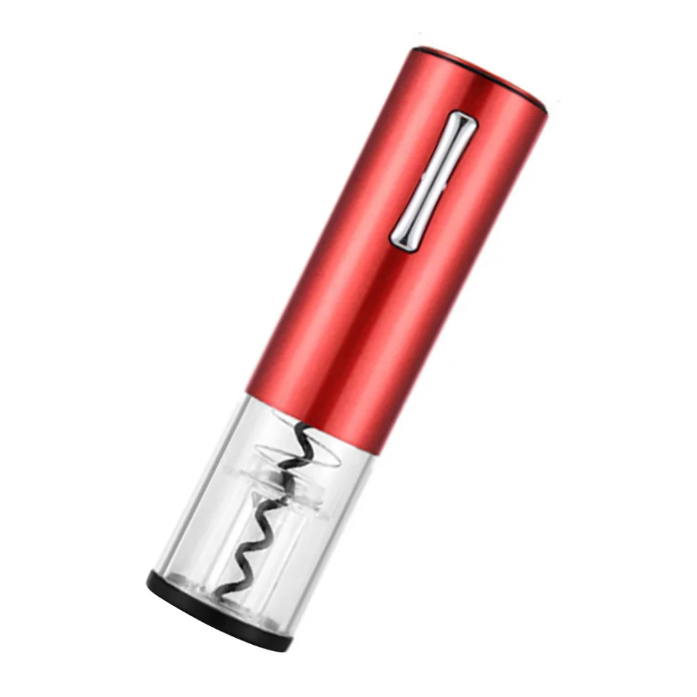 

Electric Wine Opener Aluminum Abs Portable Bottle Opening Tool Transparent Window Cd Pattern Cover Kitchen Bar