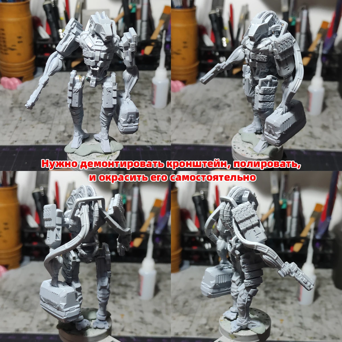1/35 1/48 1/60 1/72 1/100 1/144 Modellbausatz 3D Harz Miniatur Soldatenfiguren Diorama Unbemalt Richter Mecha Roboter DIY – Detail 5