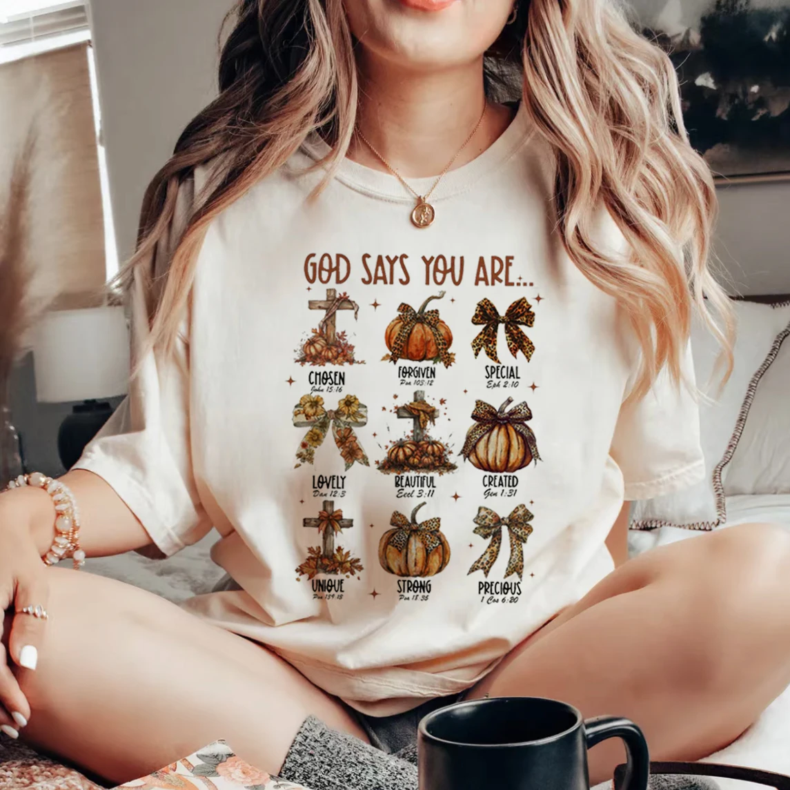 

Осенняя Футболка с принтом тыквы, Женский Топ, модный базовый уличный топ с круглым вырезом и коротким рукавом, модный мультяшный принт, стиль размера плюс T-Shi