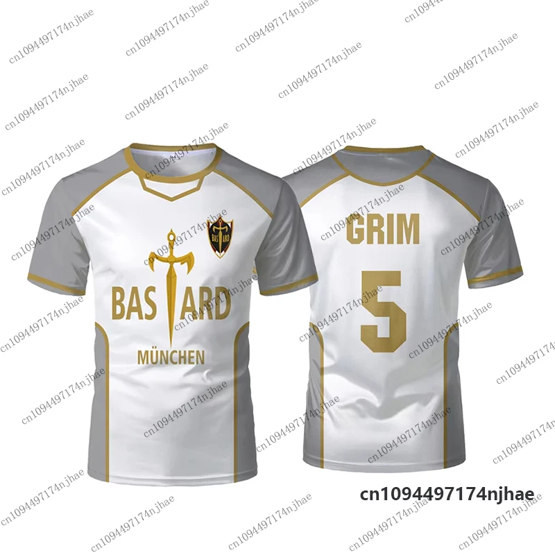 2026 New Blue Lock Anime Bastard München Football Jersey For Men Women T-shirt Kaiser 10 Isagi Cosplay Tops Munich Sports Tees