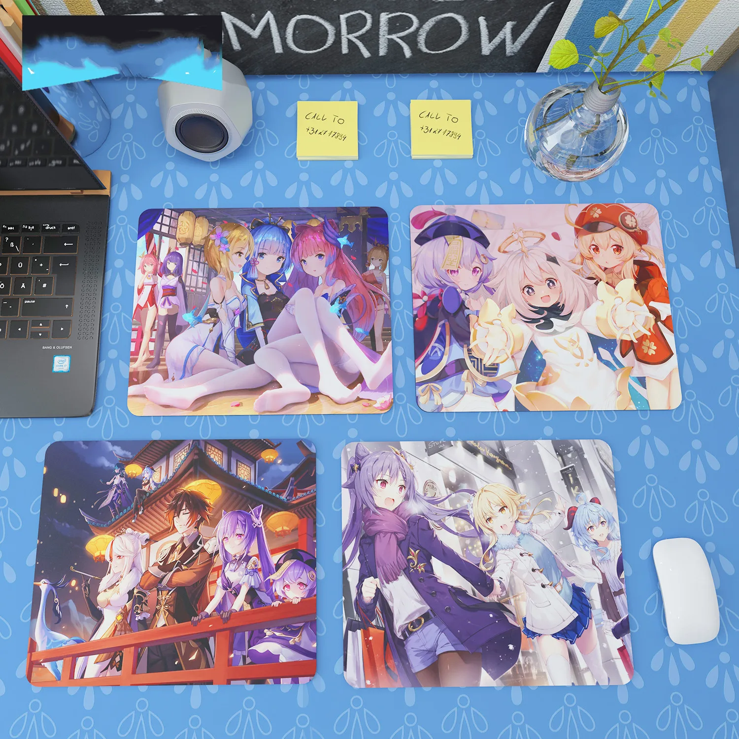 2022 New Arrival Anime Game Genshin Impact Mouse Pad Keyboard Mat Table Pads Mats 30x25cm Gaming Accessories Carpet Textiles