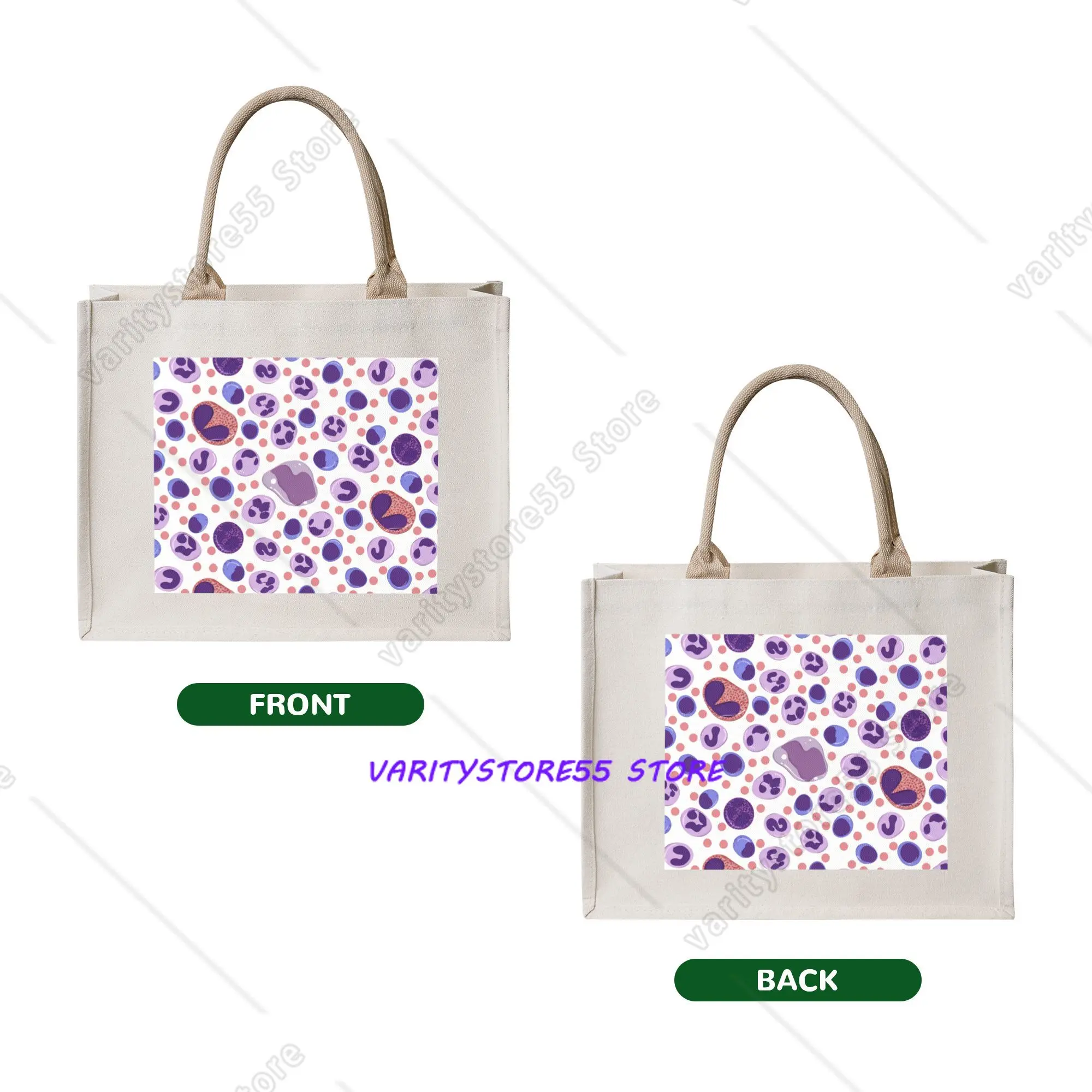 Funny Science Chemistry Cell Shopping Tote Bag Portable Chemical Biology Laboratory  Grocery Shopper Shoulder Bag