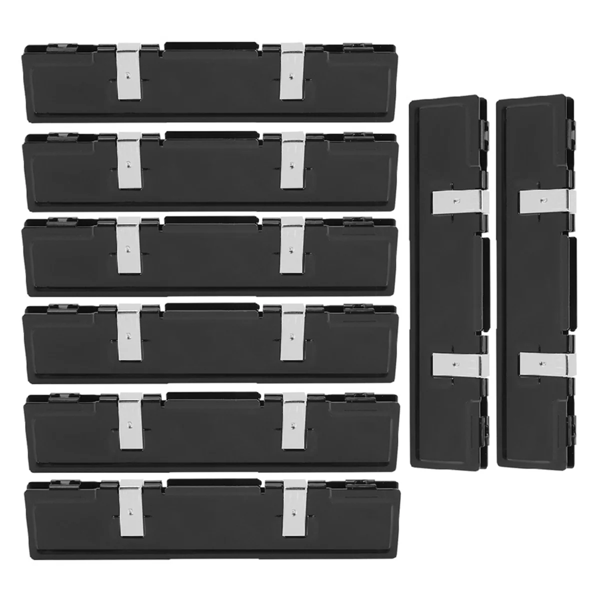 ABEZ 8 Uds. Disipador de calor de memoria de PC de aluminio esparcidor de cuña enfriador de refrigeración para memoria RAM DDR radiador de memoria de escritorio DDR2 DDR3 DDR4