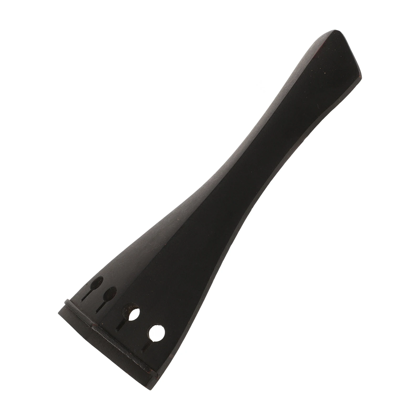 

1pcs Violin Tailpiece Replacement Ebony Wood 4-Hole Fine Tuners Metal Parts Lightweight Durable Musical Instrument Accessories