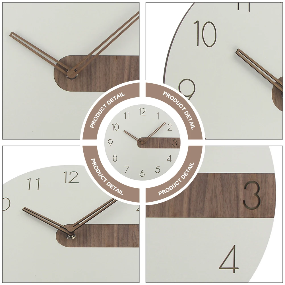 

Creative Wall Clock Silent Powered Large Size Decorative Wooden Hanging Clocks for Home Office Study Living Room Vintage