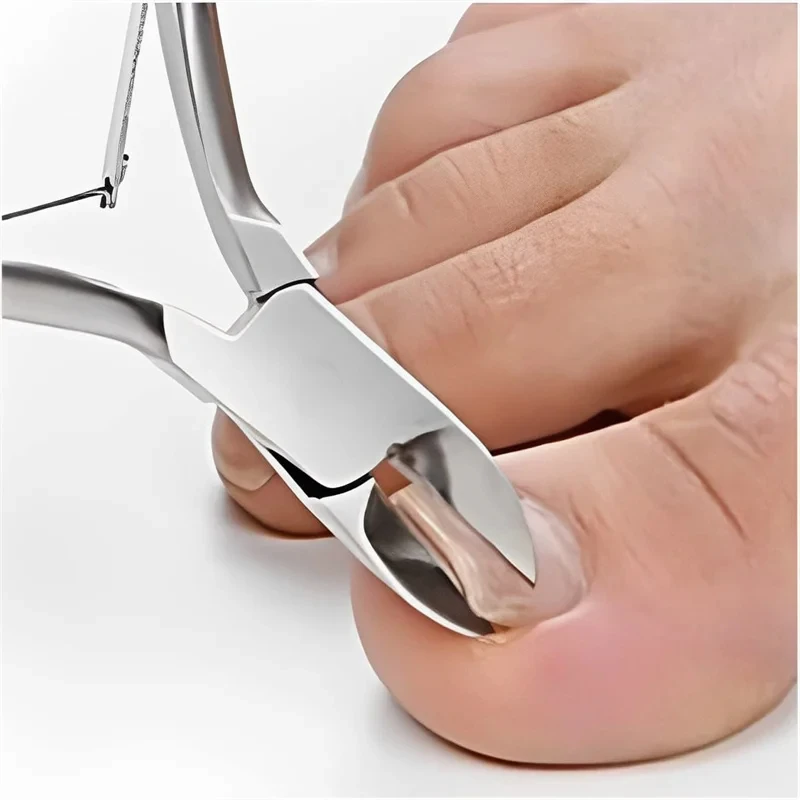 الفولاذ المقاوم للصدأ مانيكير أظافر أظافر إهاب القراص مزيل الجلد الميت التشذيب مسمار المقص قدم مقص ذو طيات باديكير #5