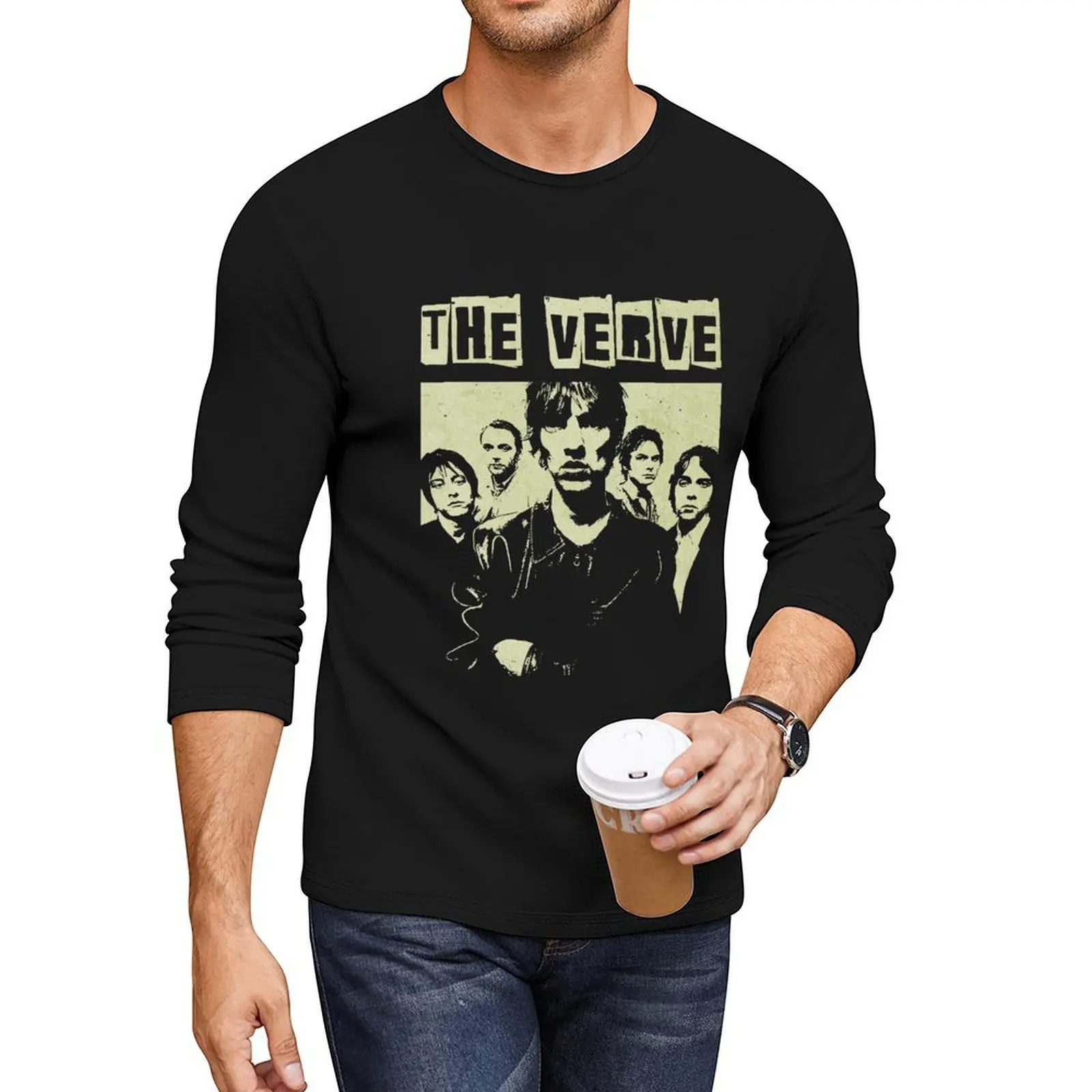 

THE VERVE Long T-Shirt black t shirts funny t shirts graphics t shirt men shirt