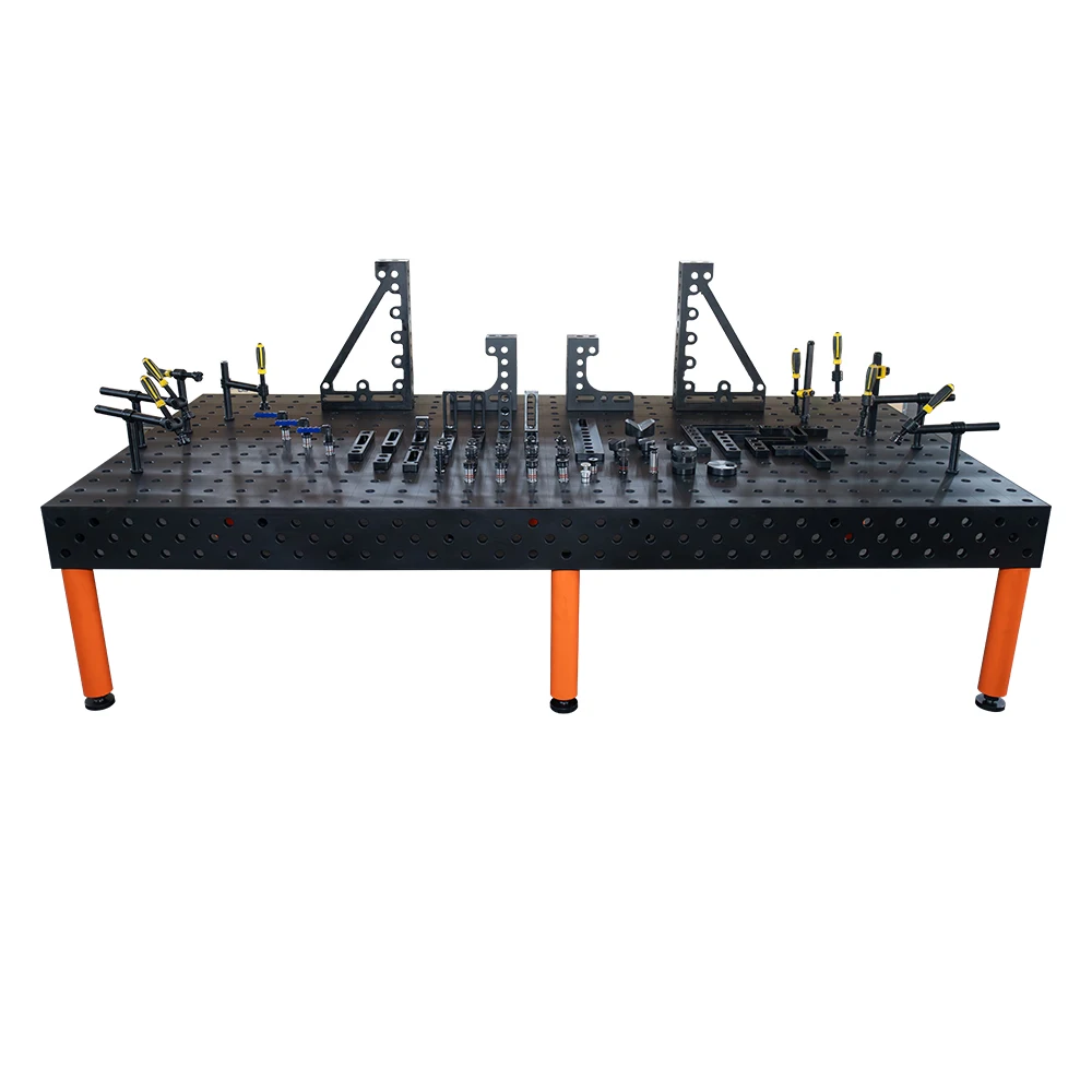 D16 Plasma Nitrided Cast Iron Adjustable Welding Table 3D Welding Platform With Fixtures And Accessories