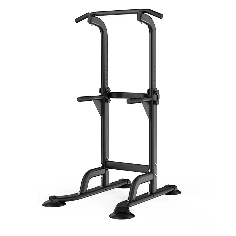 

Adjustable Height Dip Stands Multi-Functional Strength Training Fitness Chin Up Station Power Tower Pull-up Squat Rack