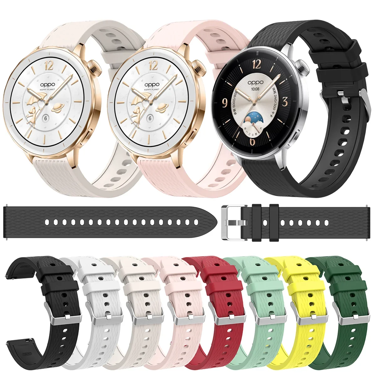 For OPPO Watch X2 Mini Silicone Strap Replacement for oppo watch x2 mini Soft Sports Watchband Bracelet