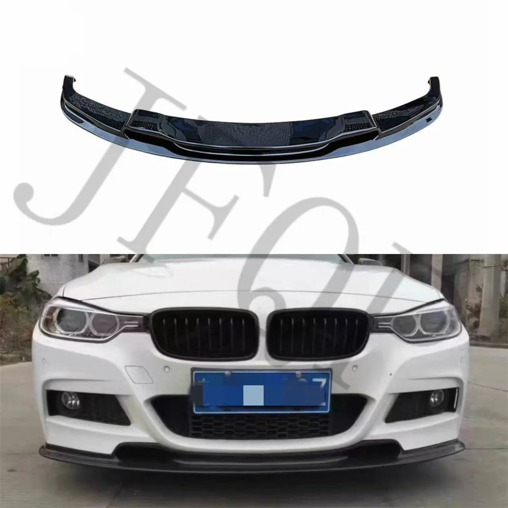 BMW F30 F35 ABS Materiaal V-Style Geïntegreerde Frontlip Frontsplitter Glanszwart Gemodificeerde Bodykit Front Diffuser