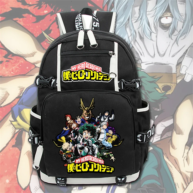 

My Hero Academia School Backpack Boku no Hiro Izuku Midoriya printing Shoulder Laptop Travel Bag Book bags