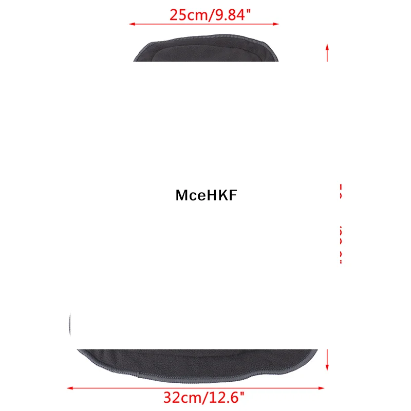 

Adult Bamboo Charcoal Cloth Diaper Insert Pad Reusable Liner Nappy Liner 4Layer