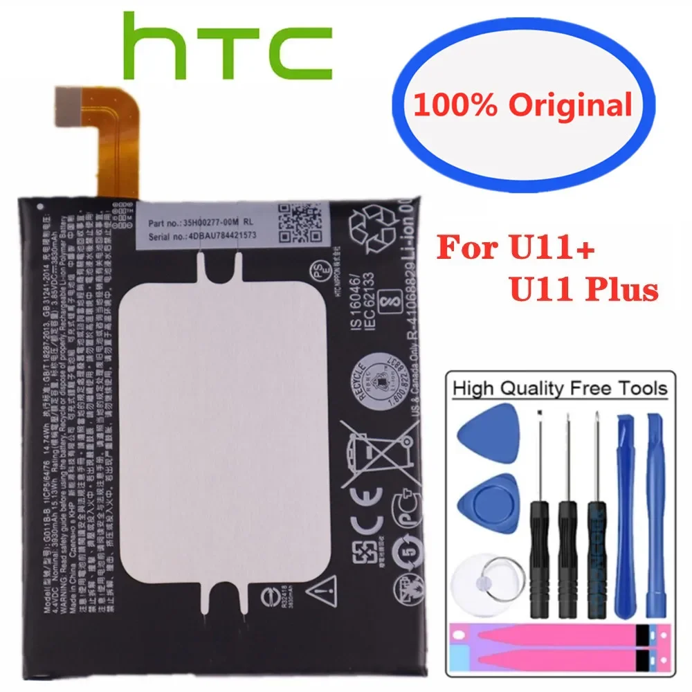 

3930mAh G011B-B Original Battery For HTC U11+ U11 Plus U11Plus (Not for U11) Phone Batteries Bateria + Tools Deliver Fast