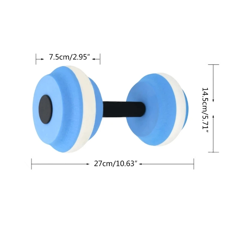 Bilancieri in schiuma EVA Attrezzatura per aerobica in acqua Manubri per acqua per piscina, pesi per piscina Set attrezzature