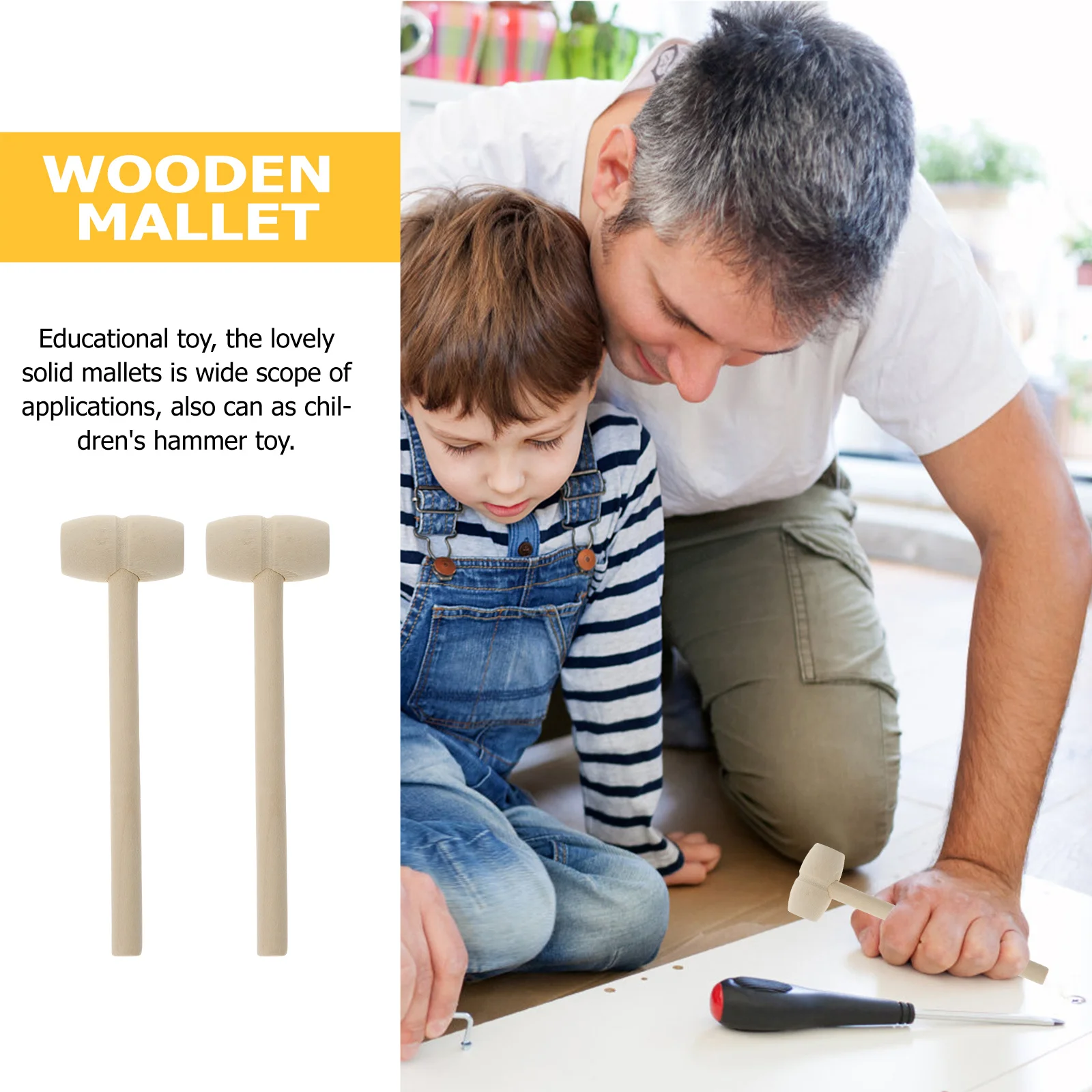 36 قطعة مطرقة خشبية التنسيق بين اليد والعين براعة ممارسة تعليمية ممتعة هدية عيد ميلاد ألعاب المطرقة الخشبية