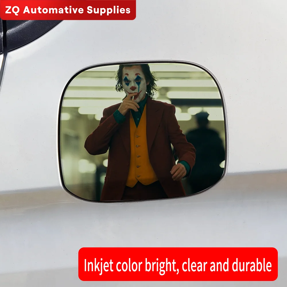 Joker Car Stickers Car Fuel Tank Cap Cover Decoration Sticker Car Styling Vinyl Waterproof Sunscreen Pull Fuel Consumption Decal