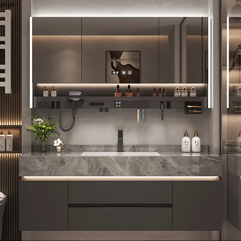 

Ceramics Toilet Bathroom Cabinets Vintage Vanity White Mirrors Bathroom Cabinets Shower Storage Gabinete Para Banheiro Furniture