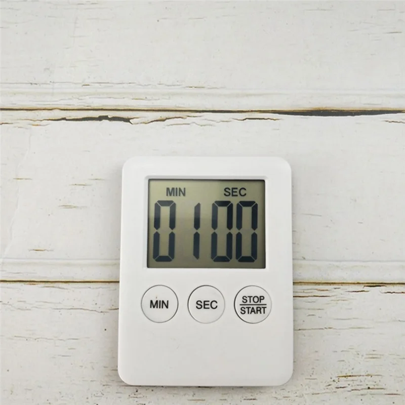 LED Digital Kitchen Timer elettronico conto alla rovescia promemoria per farmaci Timer da cucina portatile