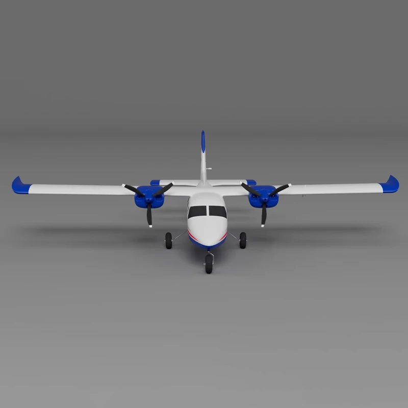 Xfly 850mm P68 PNP RC ダブルエンジン プロペラ トレーニングマシンモデル 屋外組み立て式フォーム リモコン 大人向けおもちゃ