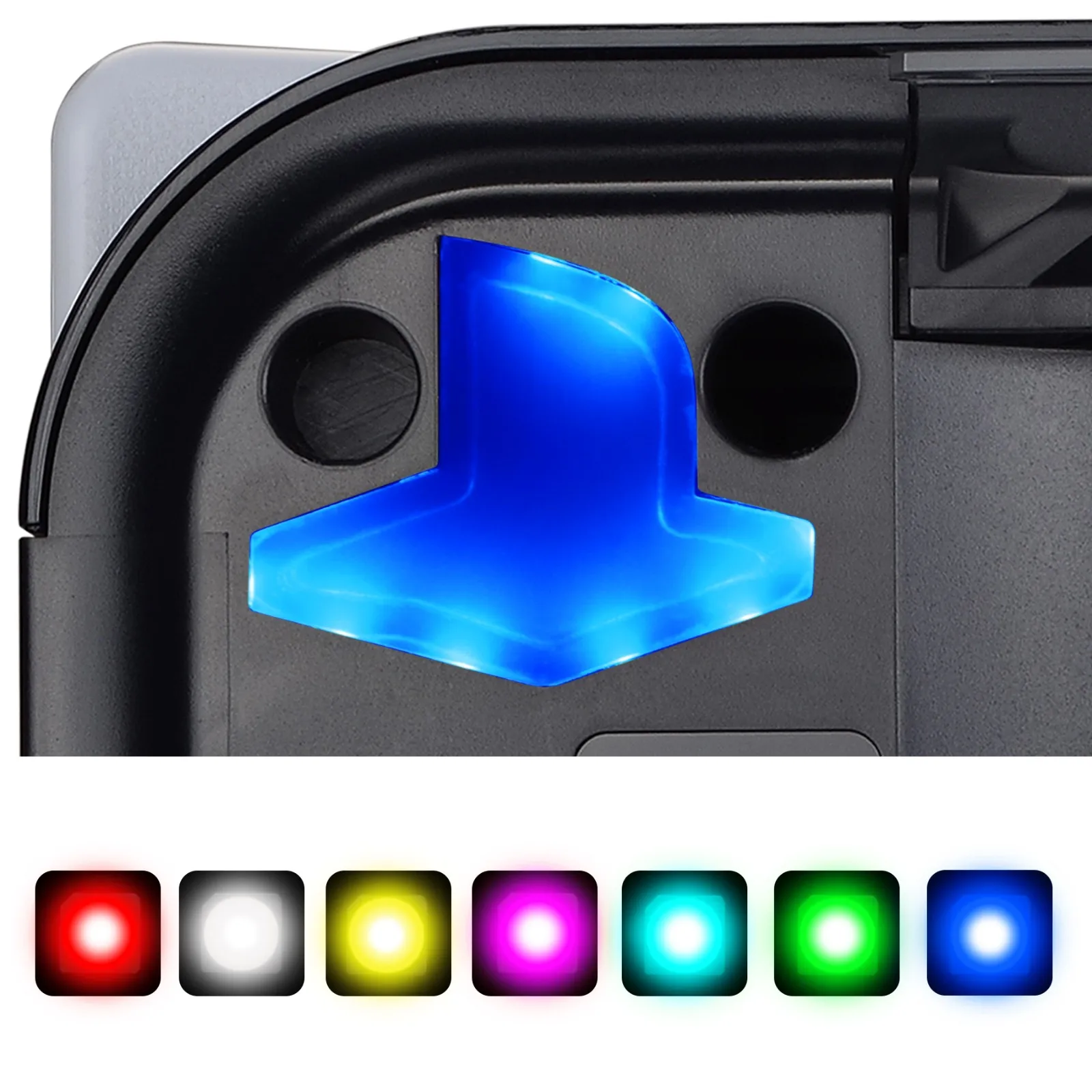 eXtremeRate 7 Colors 24 Effects RGB Logo LED for ps5 Console, Illuminated Logo LED for ps5 Disc & Digital Console Accessories