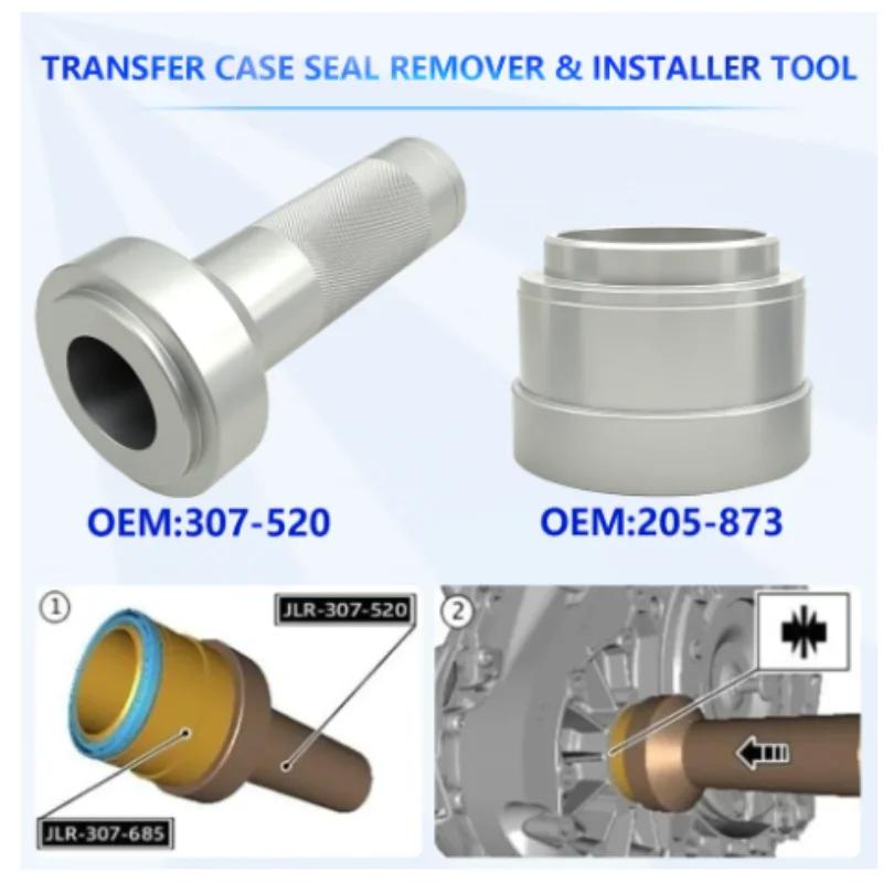 Transmission oil seal removal tool for Land Rover Range Rover Aurora Jaguar F-TYPE XF 307-520 307-685 307-687 205-873 205-873-01