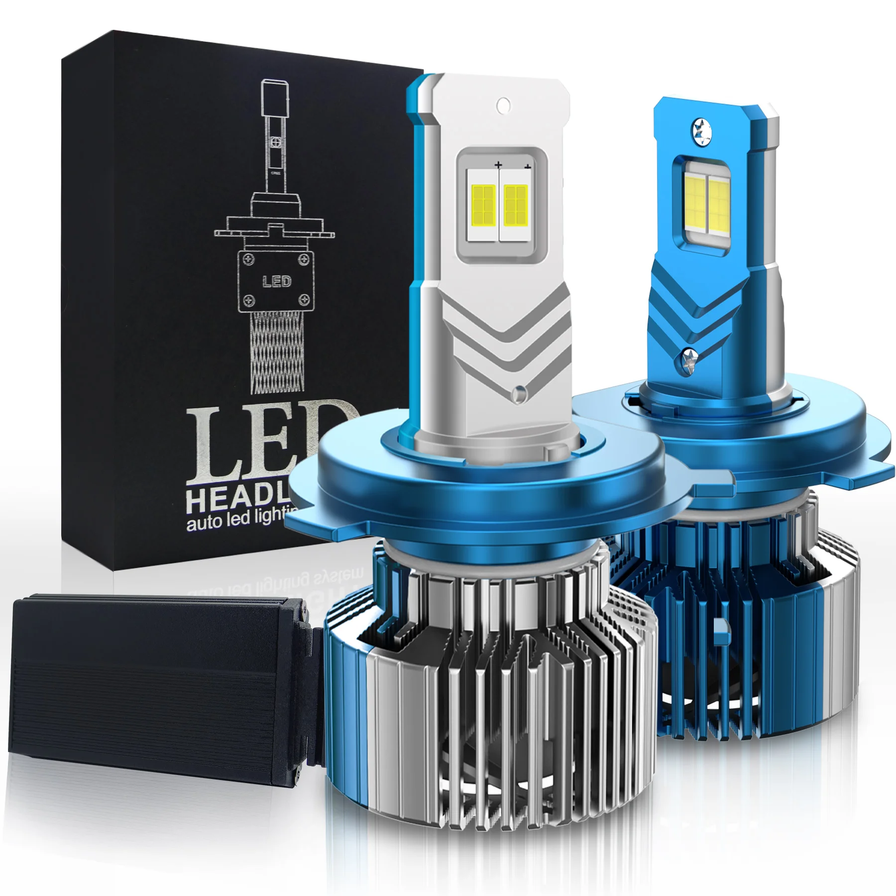 H4 LED Canbus H7 H11 LED Headlight Bulb 30000LM CSP Chip H8 H9 H11 9005 HB3 9006 HB4 90W 6500K Auto Headlamp Fog Light Bulbs