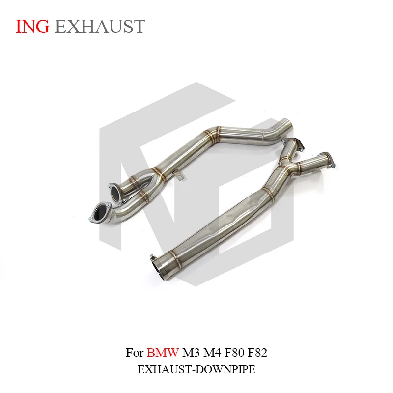 ING Auto motor cyle Stainless steel Front Pipe for BMW M3 M4 G80 G82 S58 V6 Y Head Tube Accessories Performance Exhaust System