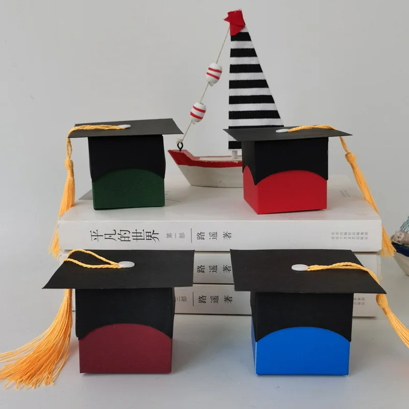 

Graduation Cap Favor box-Graduation candy boxes-graduation party favor box-Graduation gift box-Graduation treat box with tassel