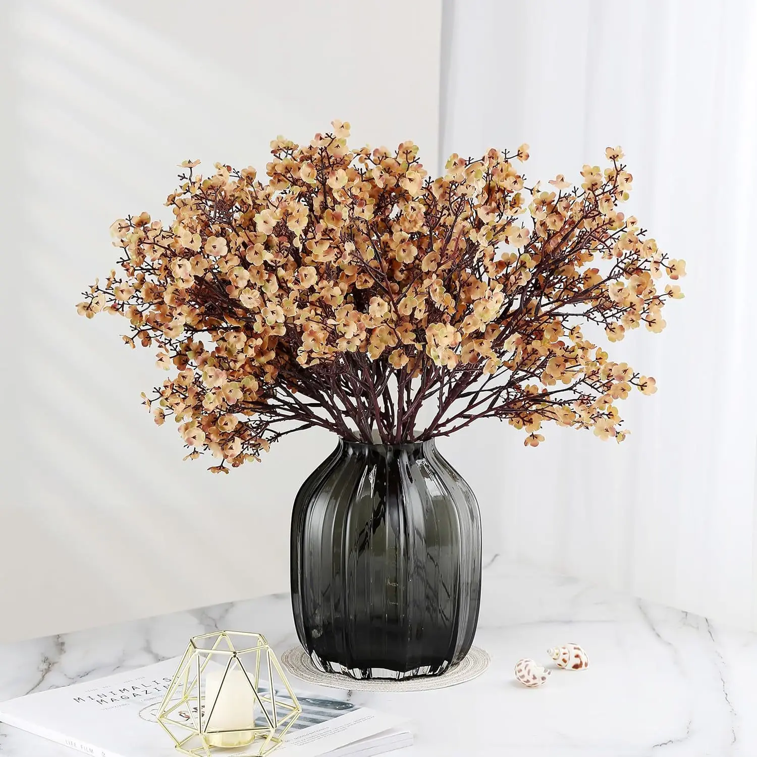 

Cherry Blossoms Artificial Flowers Gypsophila Fake Flowers DIY Wedding Home Vase Decoration Faux Flowers Branch