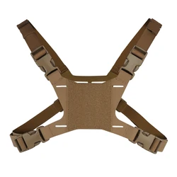 Tactical Chest Rig Mobile Phone Navigation Board Bracket Fixing Strap MOLLE Vest Panel Outdoor Camera iPhone Sport Holder