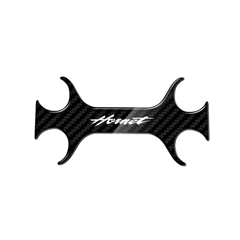 For HONDA Hornet 600 up to 2004 Motorcycle sticker Carbon fiber appearance decal Upper Triple Yoke Defender