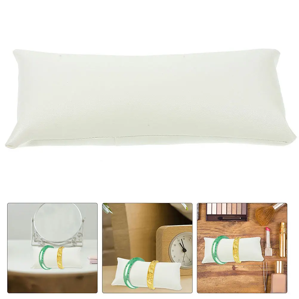 

2Pcs PU Watch Display Cushions Jewelry Holder Pillows Soft Bracelets Stand Long Jewelry Show Cushion Watch Repair Mat Pad