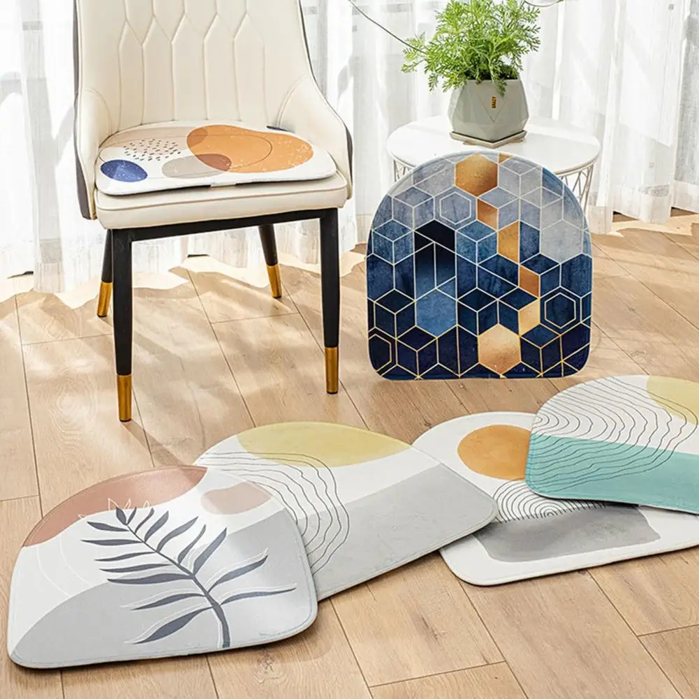 Nordic Style Memory Foam Chair Cushion U-Shaped Non-slip Chair Pad Dining Chair Cushion Decoration Seat Pad Office Home Seat Mat