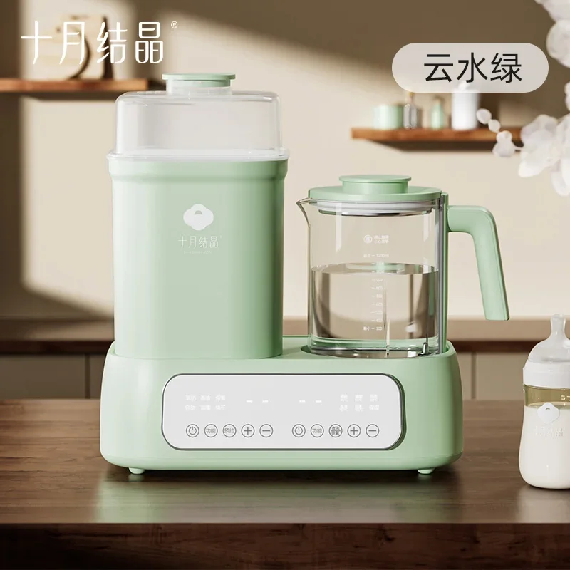 Constant temperature kettle, baby milk mixer, glass bottle sterilizer, two-in-one machine with drying