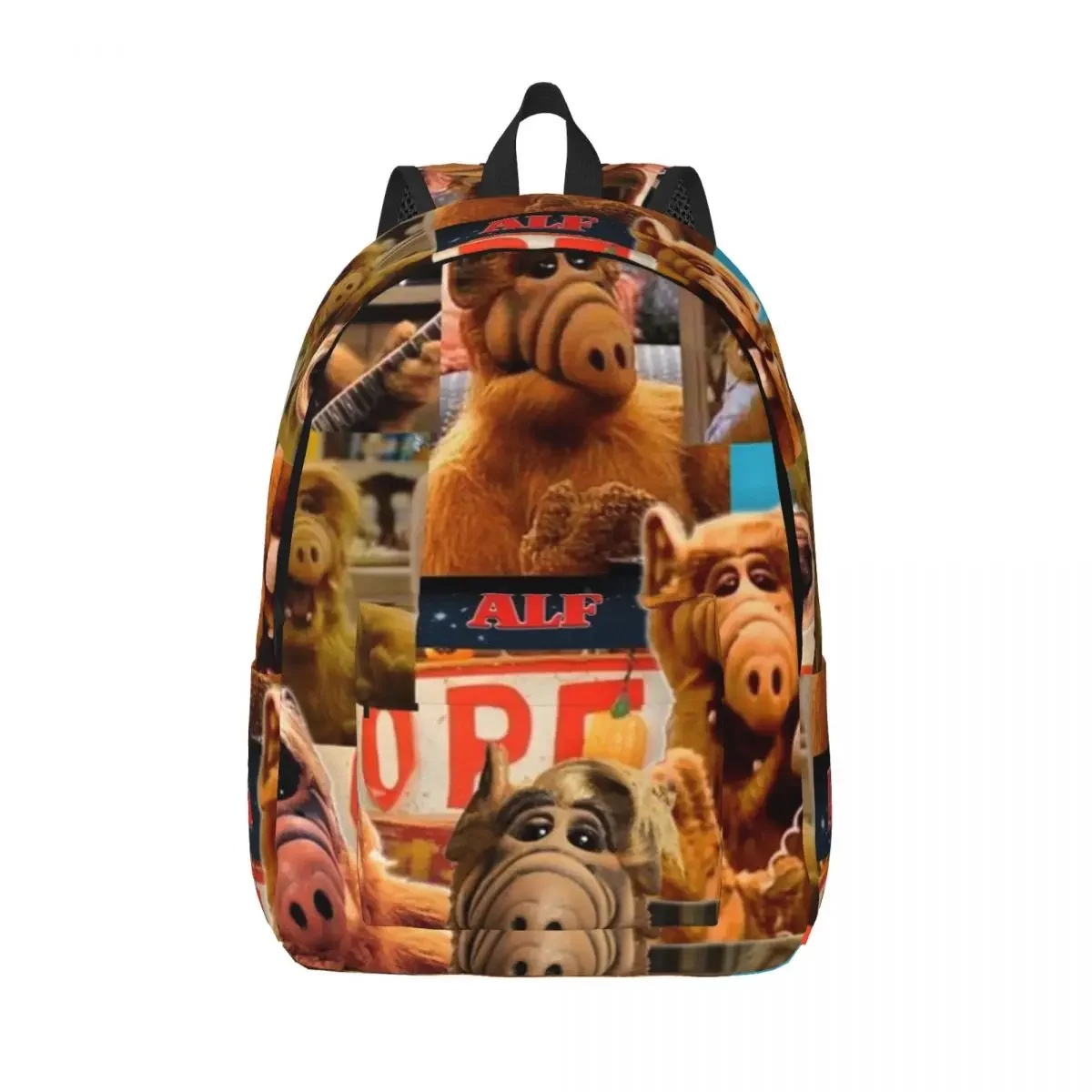 

Alf The Animated Series Backpack Elementary High College School Student Cartoon Television Bookbag Men Women Daypack Sports