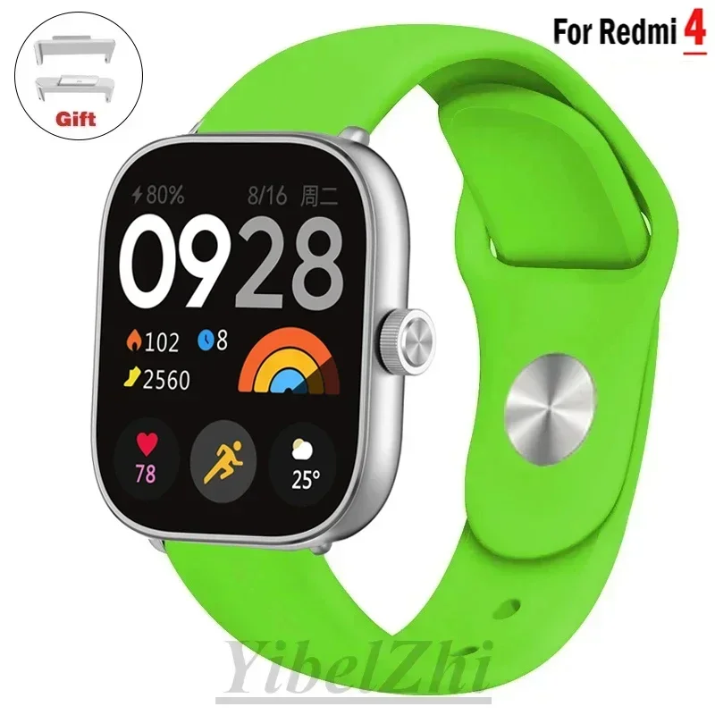 Sport Bracelet for Redmi watch 4 strap SmartWatch WristBand Accessories Soft Silicone Watchband correa for xiaomi mi band 8 pro