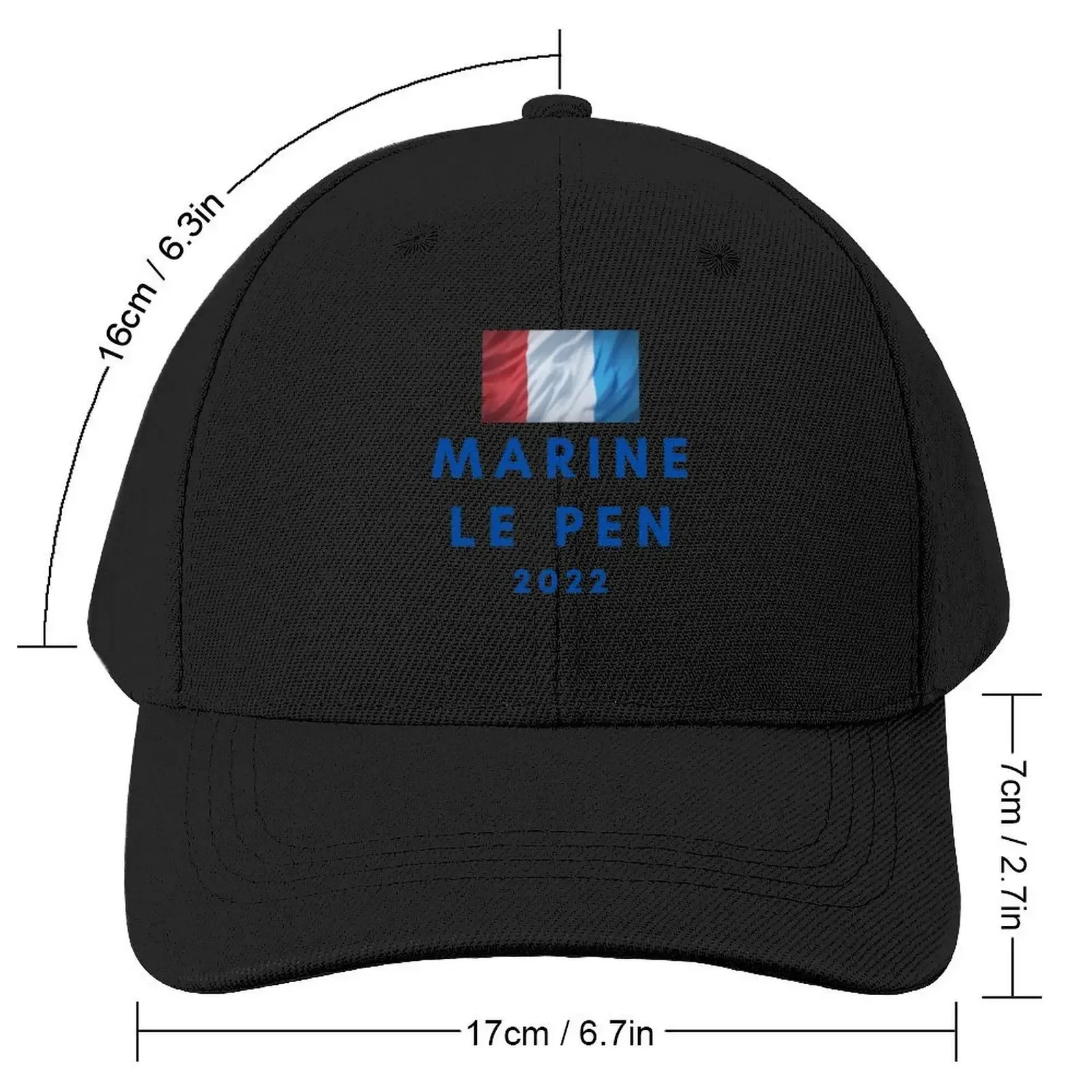 Marine Le Pen 2022 Baseball Cap western Hat Fashion Beach Ladies Men's